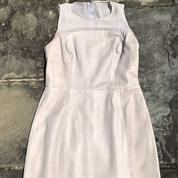 SACHIN & BABI**US 4**Soft Gray Leather Dress**EUC - Picture 3 of 8